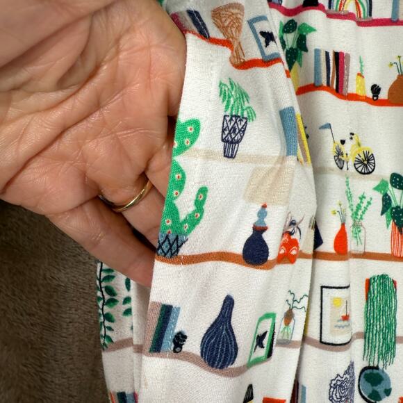 Kate Spade Pajama Set Women’s Medium | Cotton Blend Button Down Sleepwear - Picture 8 of 11